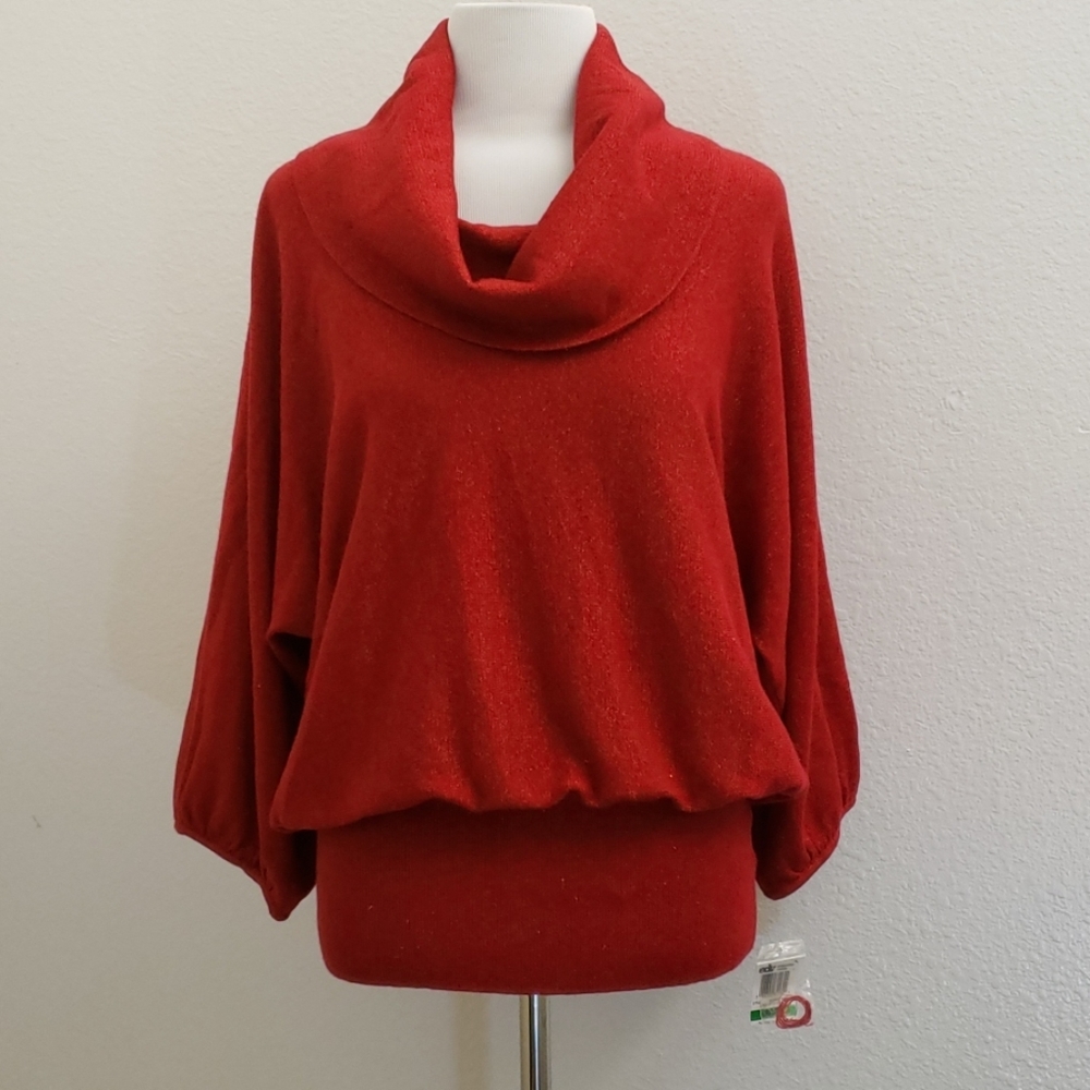NWT Style&Co. Metallic Dolman Sleeve Sweater SW8